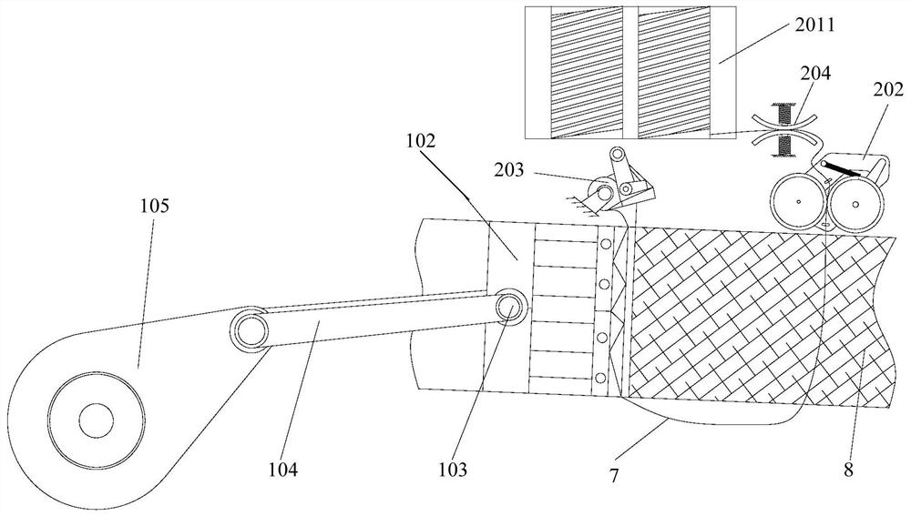 Bundling machine feeding amount monitoring system and bundling machine