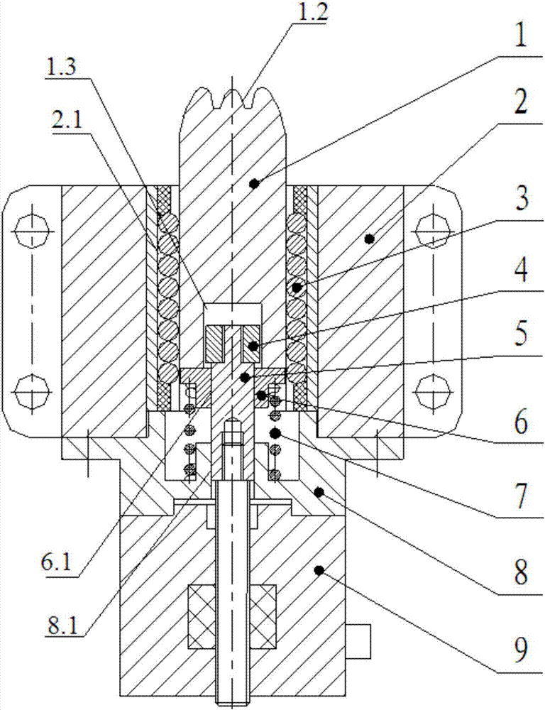 Rotary shaft automatic locking mechanism