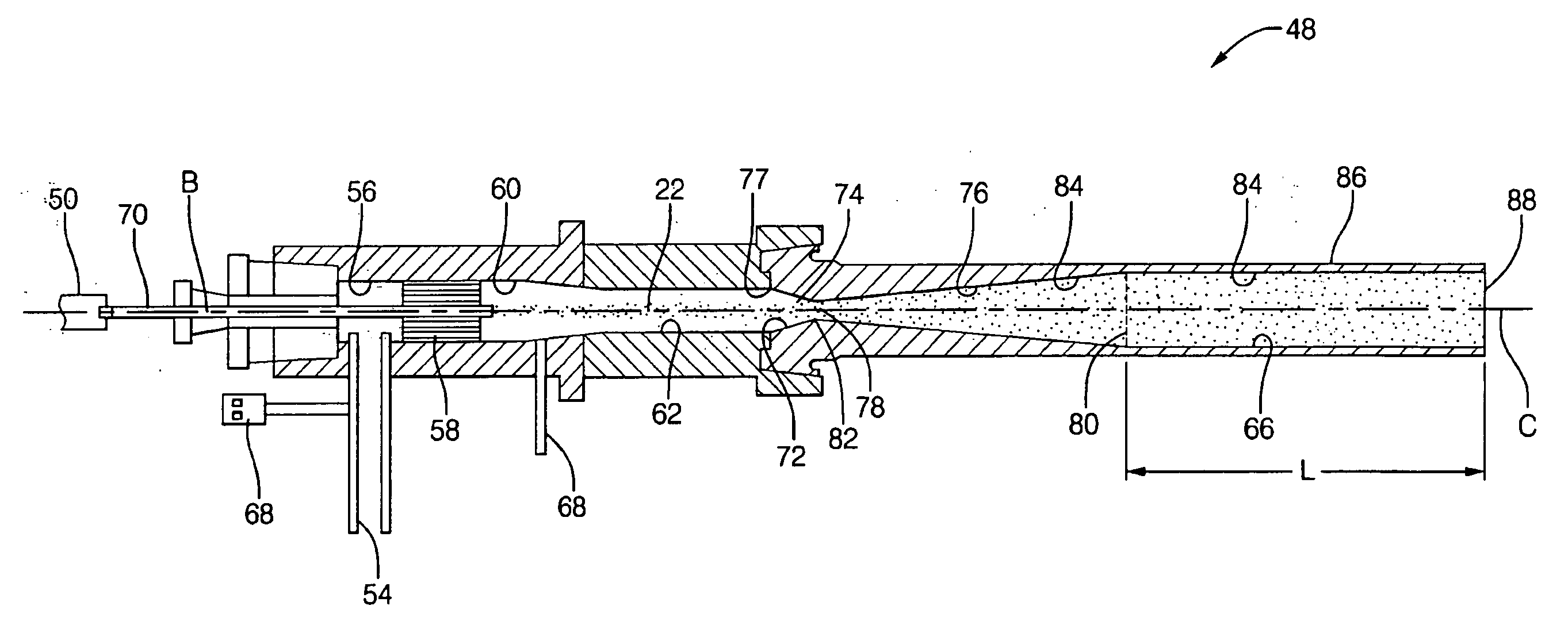 High performance kinetic spray nozzle