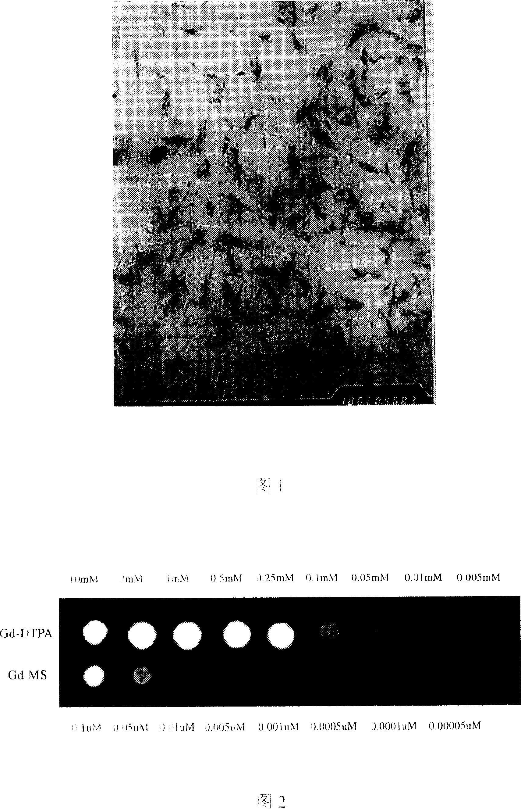 Gadolinium-doped nanometer composite material, and its prepn. method