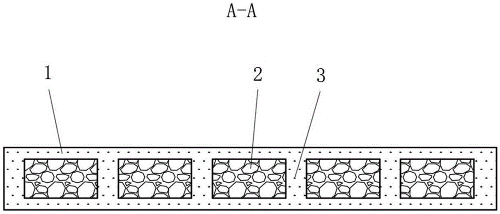 Sandwich layer artificial stone and making method thereof