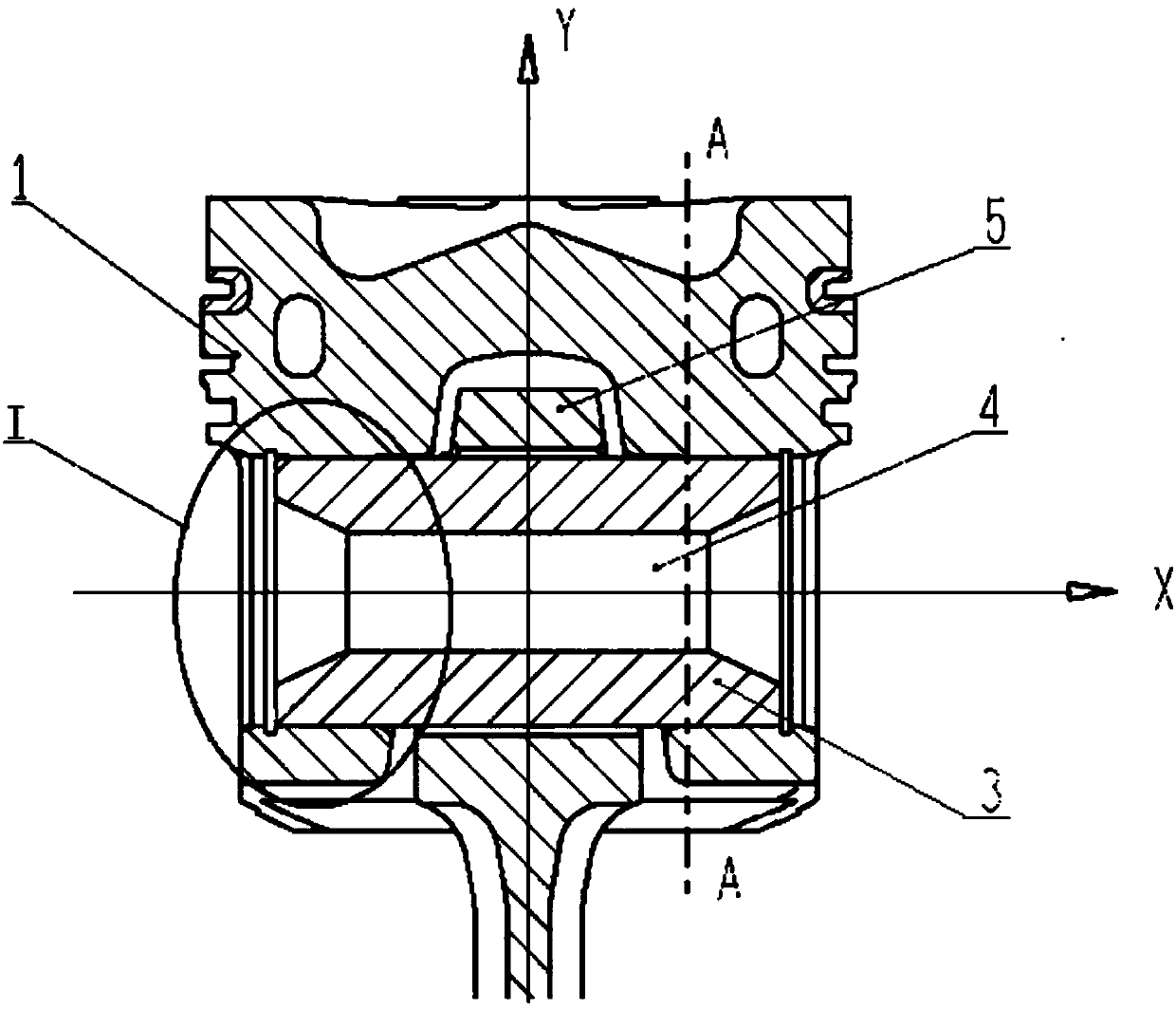 Piston-piston pin-connecting rod combined unit matched structure