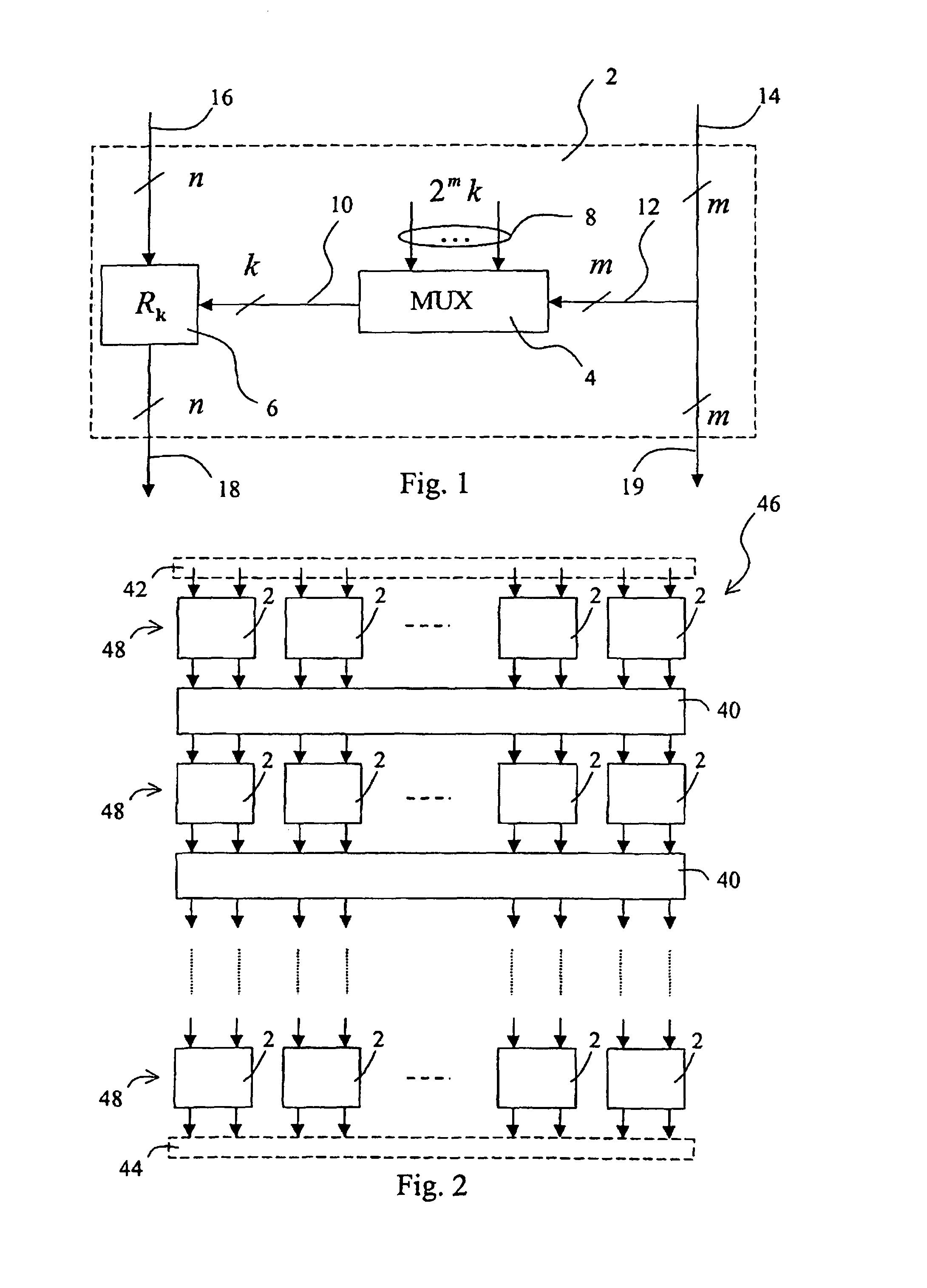 Secret-key-controlled reversible circuit and corresponding method of data processing