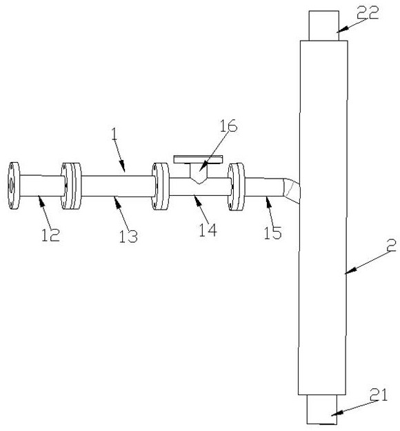 Two-stage tubular gas-liquid separator adaptive to wide-range change of inlet gas content