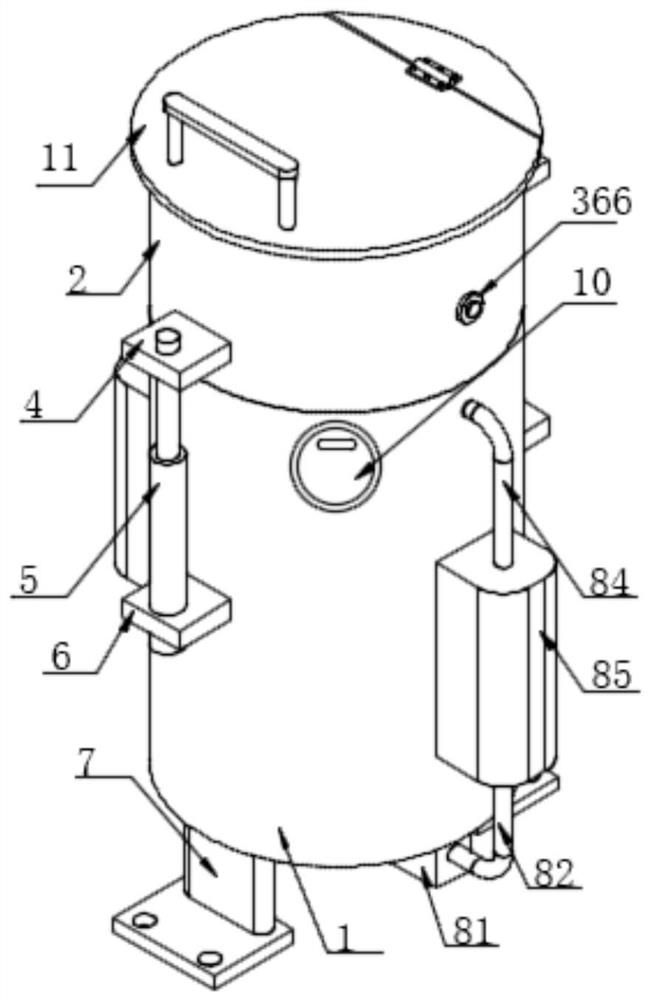 Pretreatment device for purifying high-purity aluminum oxide and treatment method