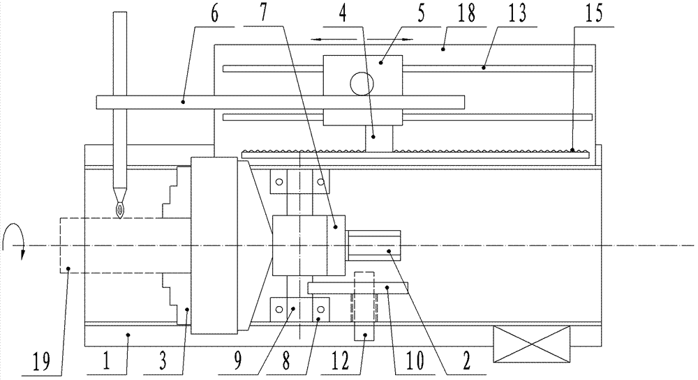 Multifunctional pipe connecting flange automatic welding and cutting machine