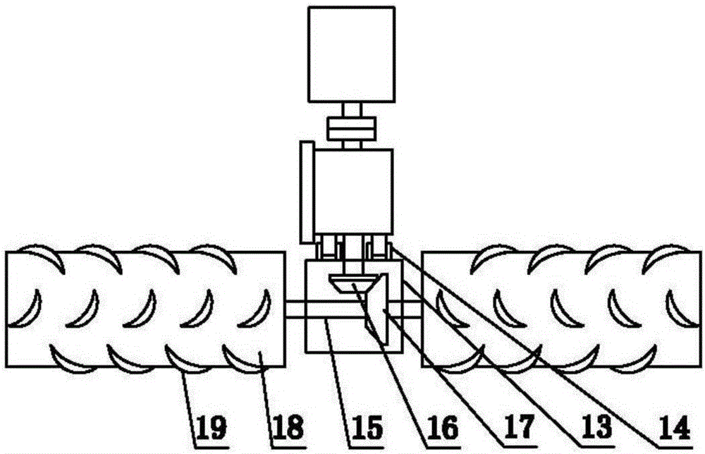 Four-wheeled differential driving friction tiller