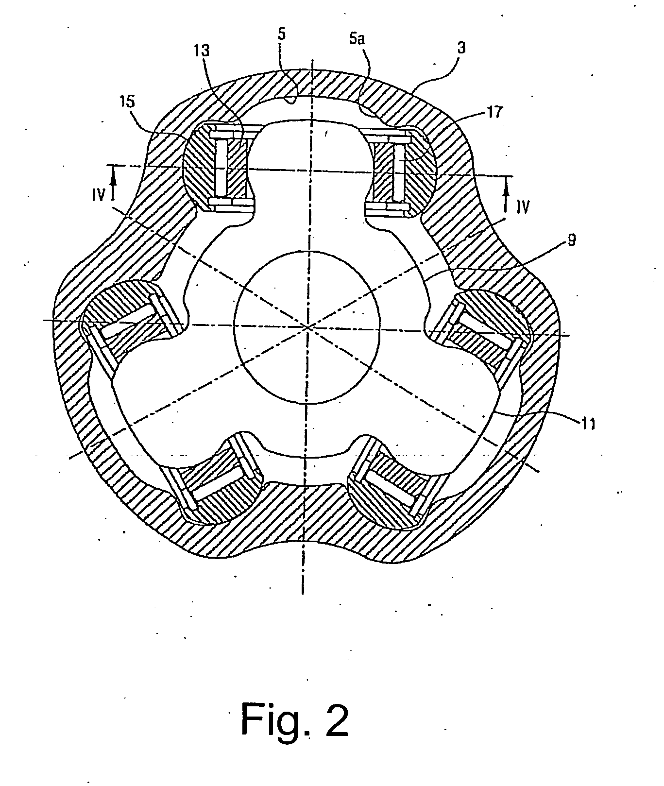 Structure for tripod constant velocity joint and method of assembling roller assembly