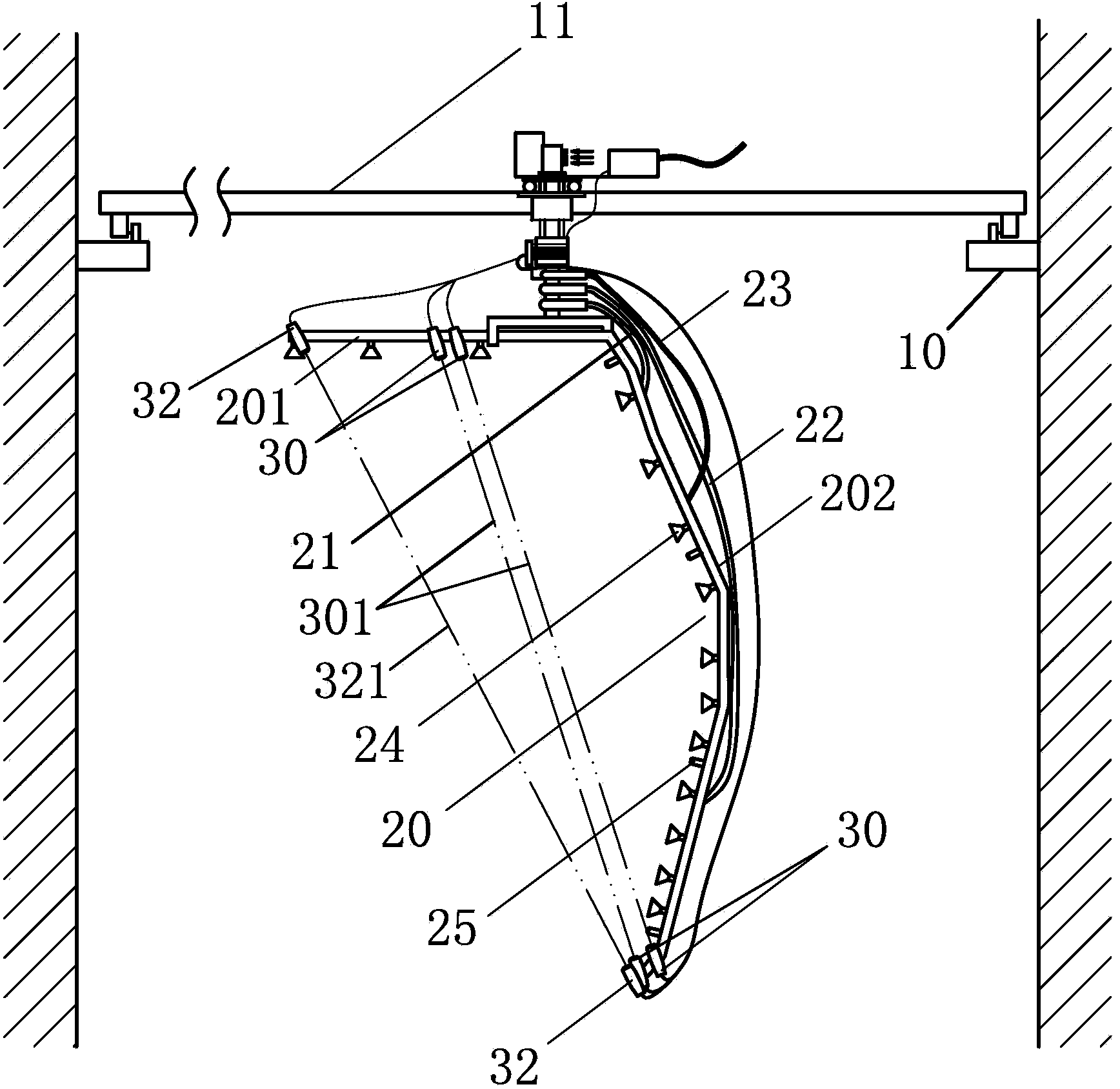 Surrounding contact-free full-automatic car washer