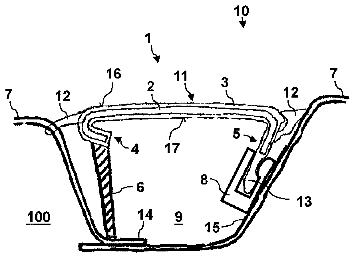 Vehicle trim bar and fixing arrangement for a vehicle trim bar