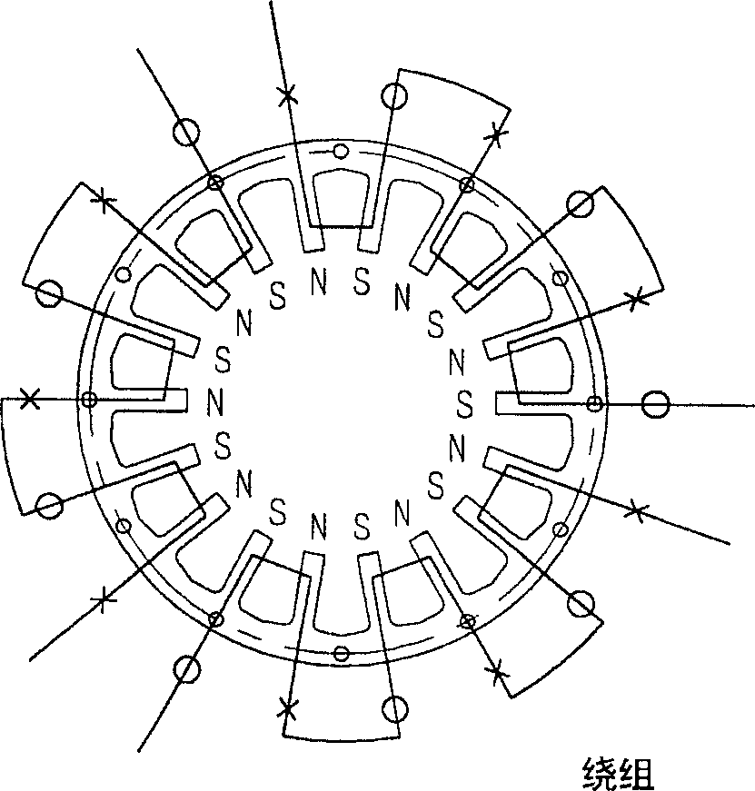 Switched reluctance generator with improved generation efficiency in low-speed range