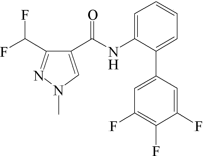 Sterilization composition containing fluxapyroxad and flutriafol, and application thereof