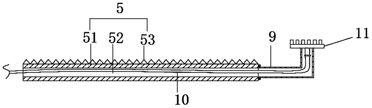 Rust removing maintaining device of steel structure parking device