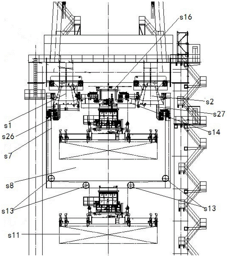 A traversing double-car system and a traversing multi-car system