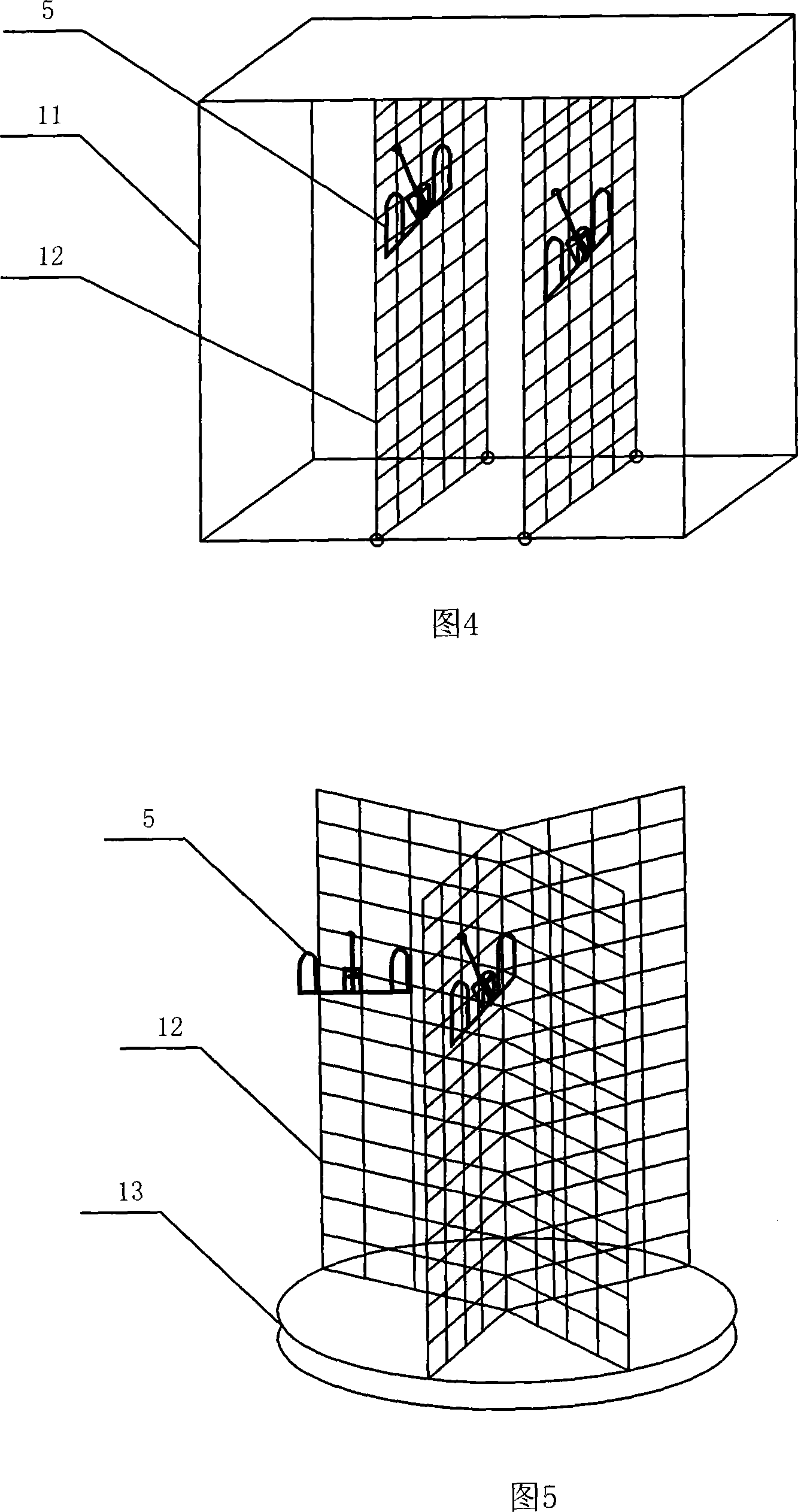 Adjustable shoes hanger and its use, and device using the same