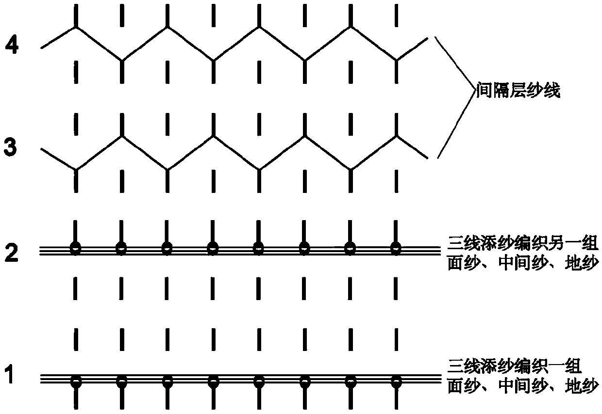 Breathable knitted spacer fabric friction generator and preparation method thereof