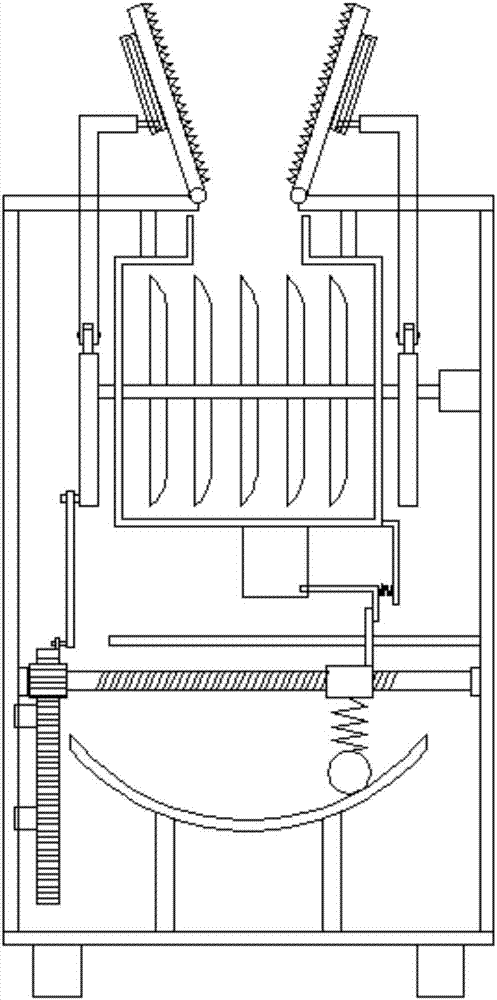 Device for recycling and treating abandoned bricks and tiles for buildings