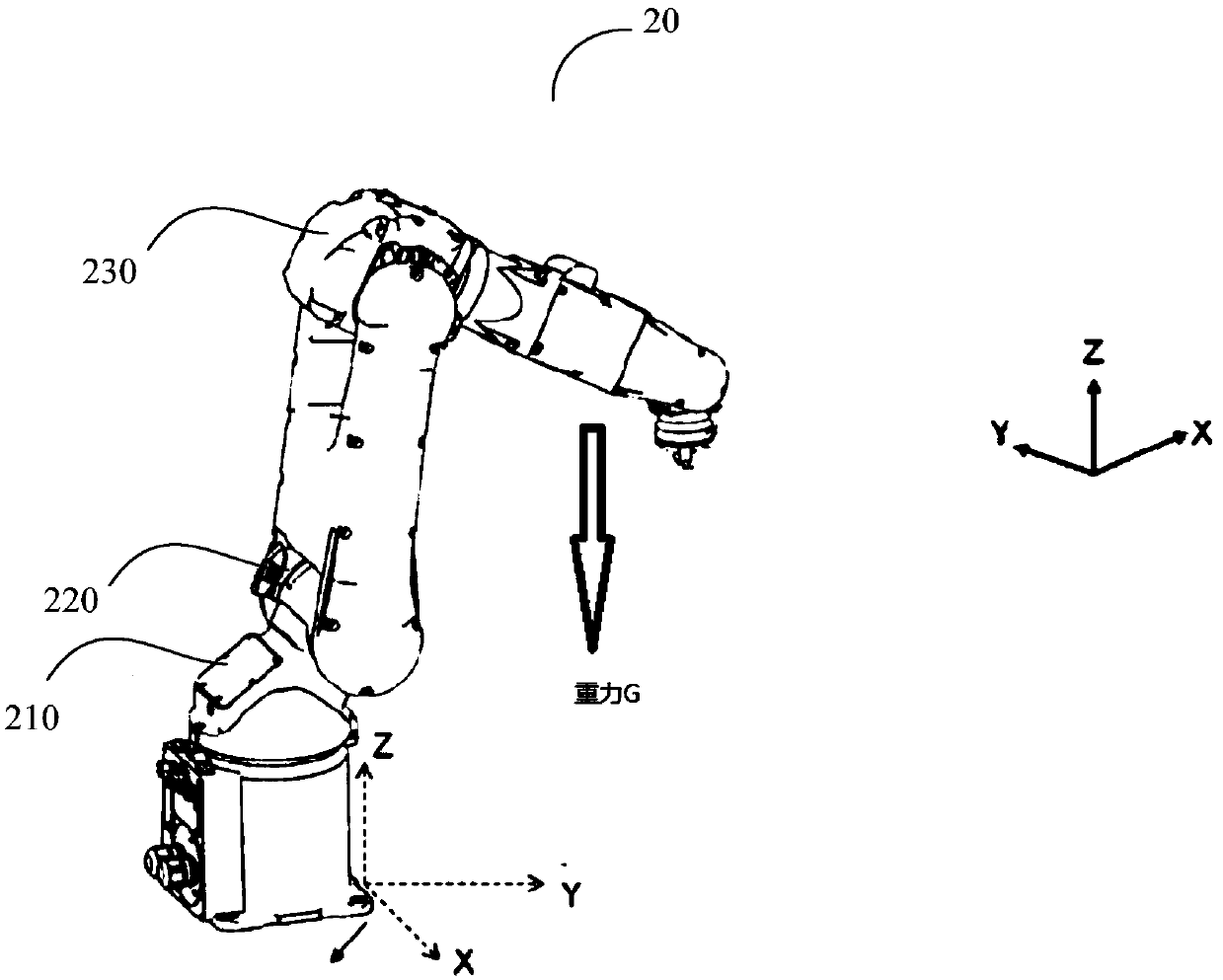 Flexible braking circuit for robot arm, robot arm and robot