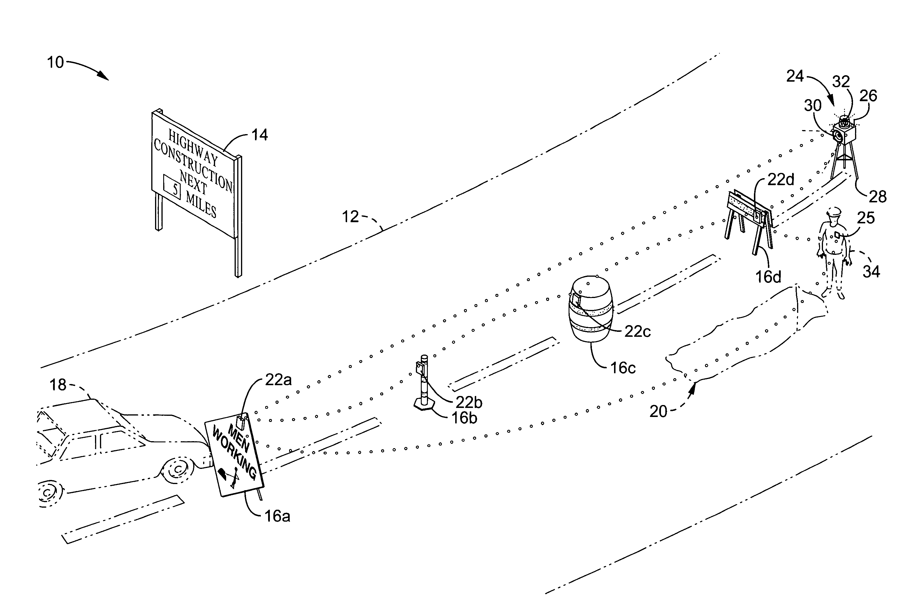 Roadway incursion alert system