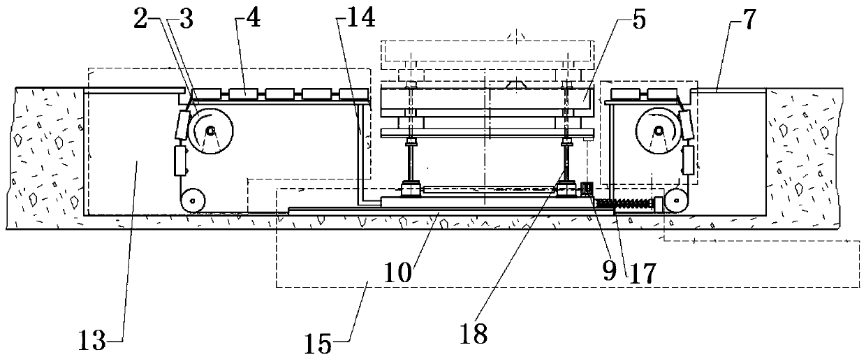 An automatic measuring device for the center of gravity of an aircraft and its control method