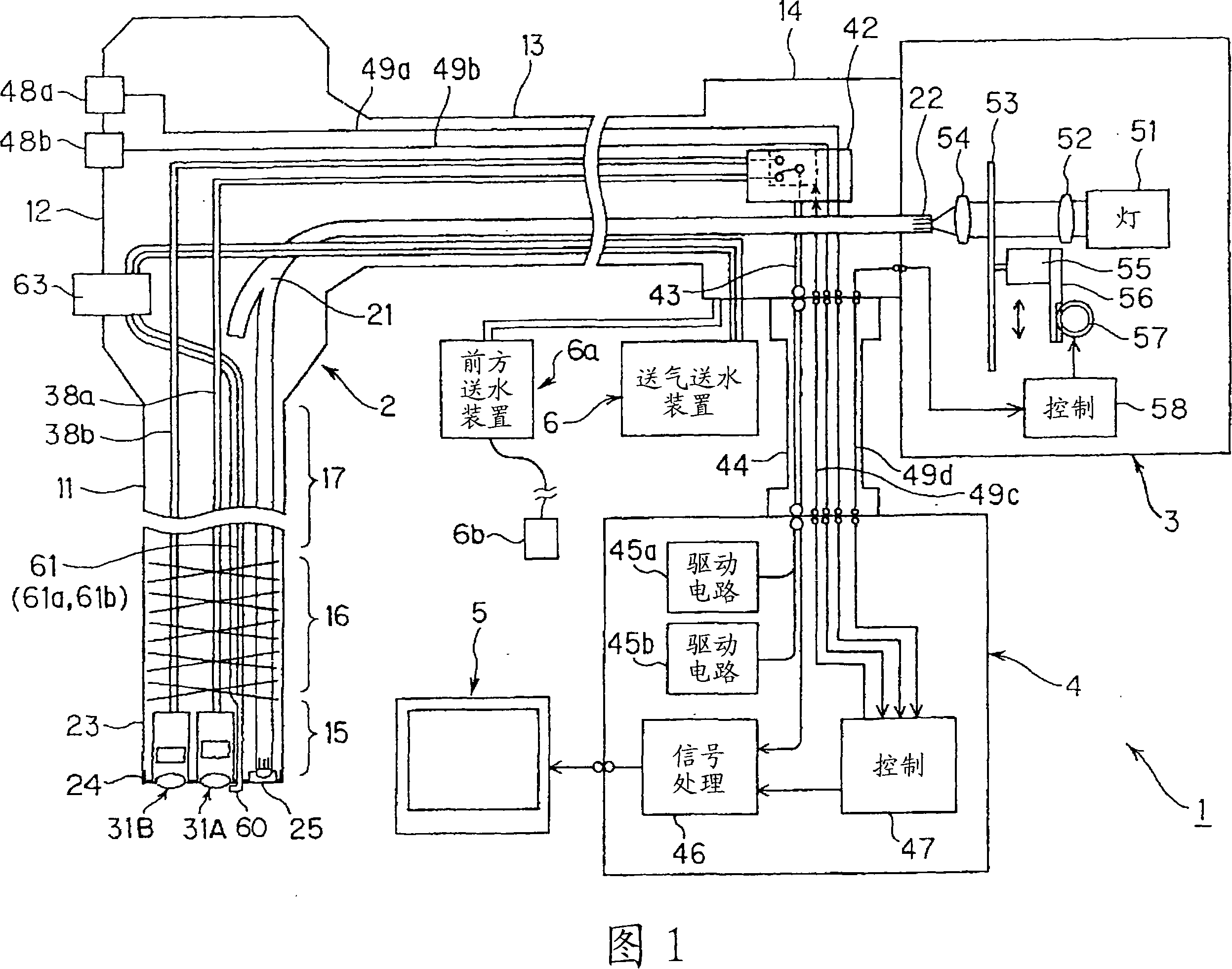 Insertion section for endoscope