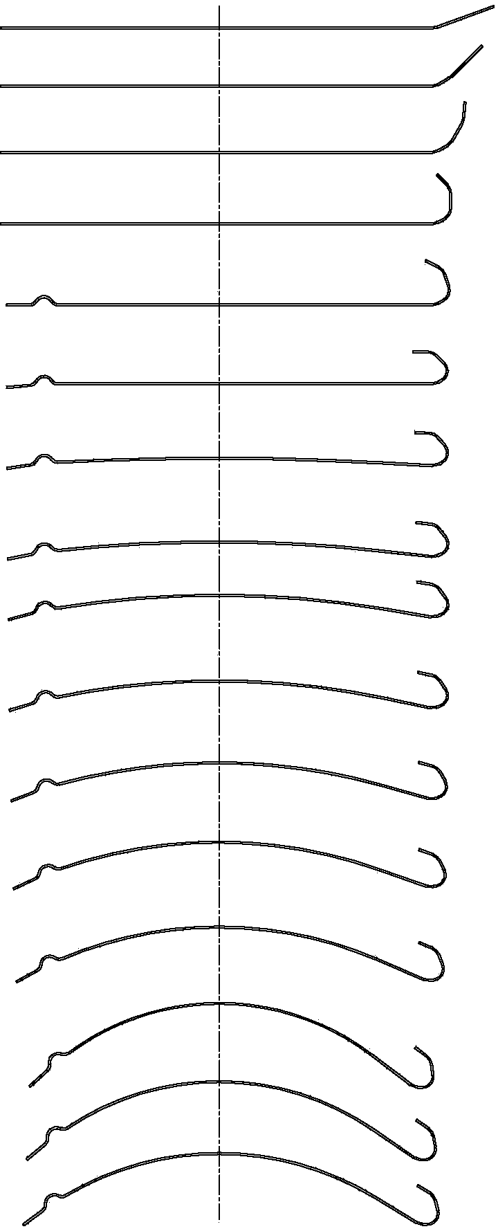 Continuous roller type cold-roll forming process for stainless steel covering panels of car bodies