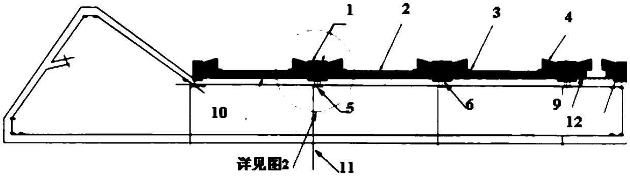 Casting device for civil construction and concrete casting construction method