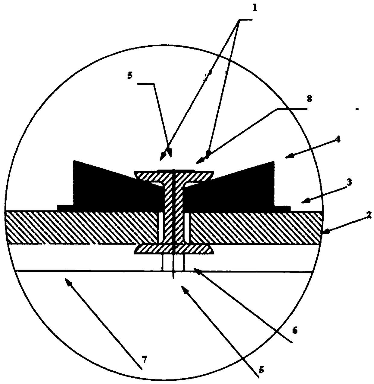 Casting device for civil construction and concrete casting construction method