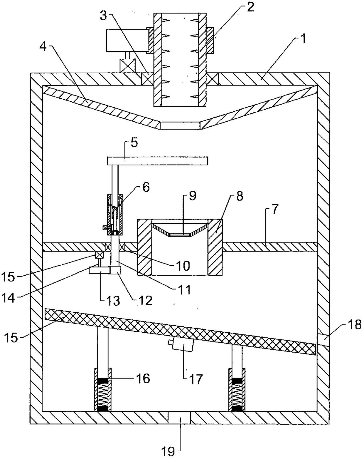 Rhizome peeling equipment for traditional Chinese medicines, having function of subdividing