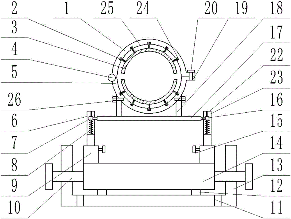 Supporting frame for underground pipeline system building