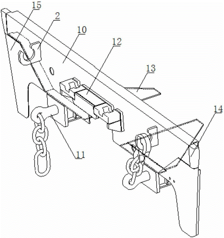 Railway vehicle chassis end structure