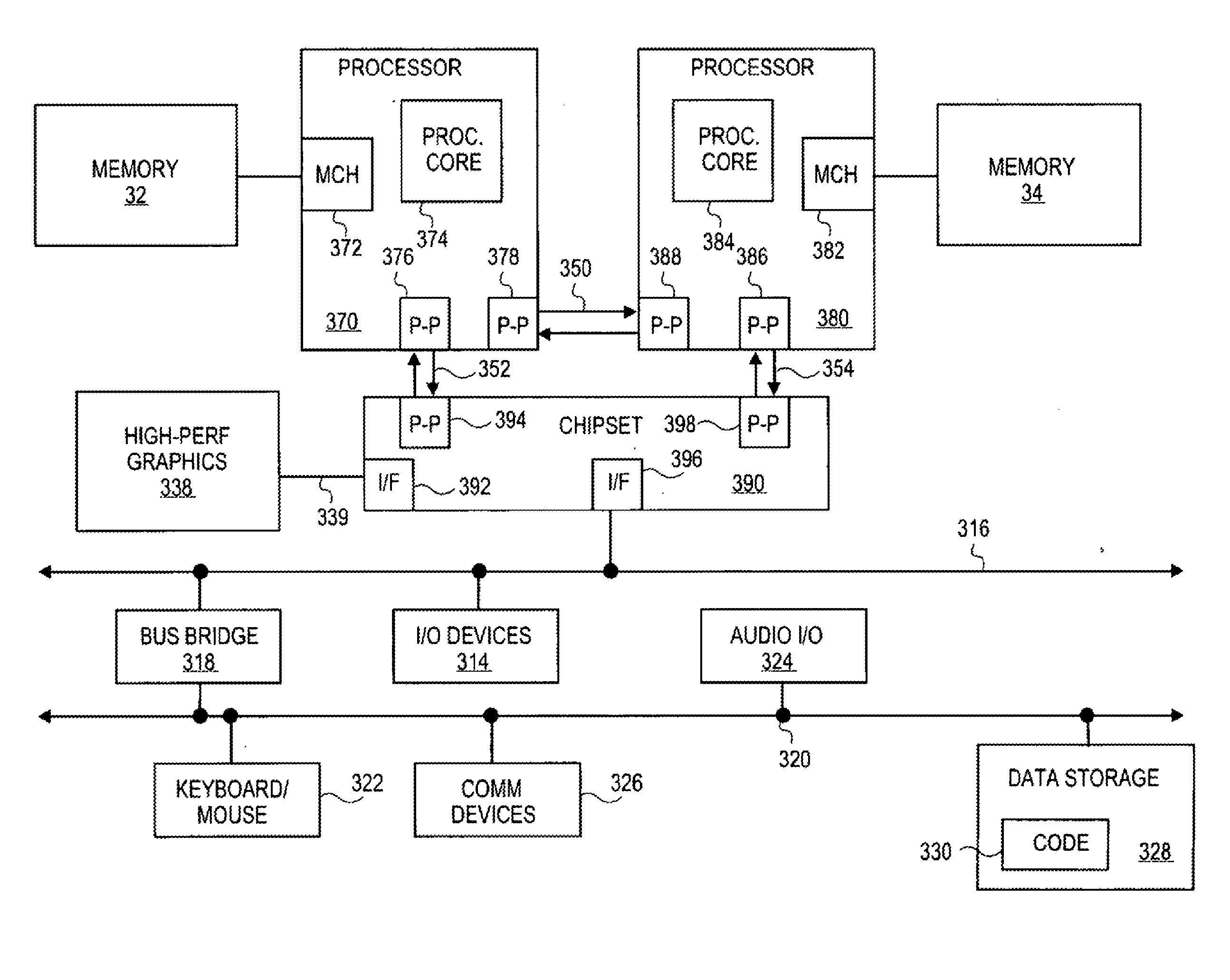 Technique for communicating interrupts in a computer system