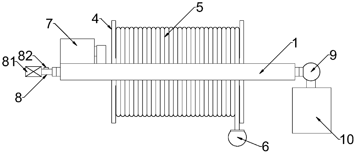 Pneumatically protected anti-impurity groundwater sampling and detecting device