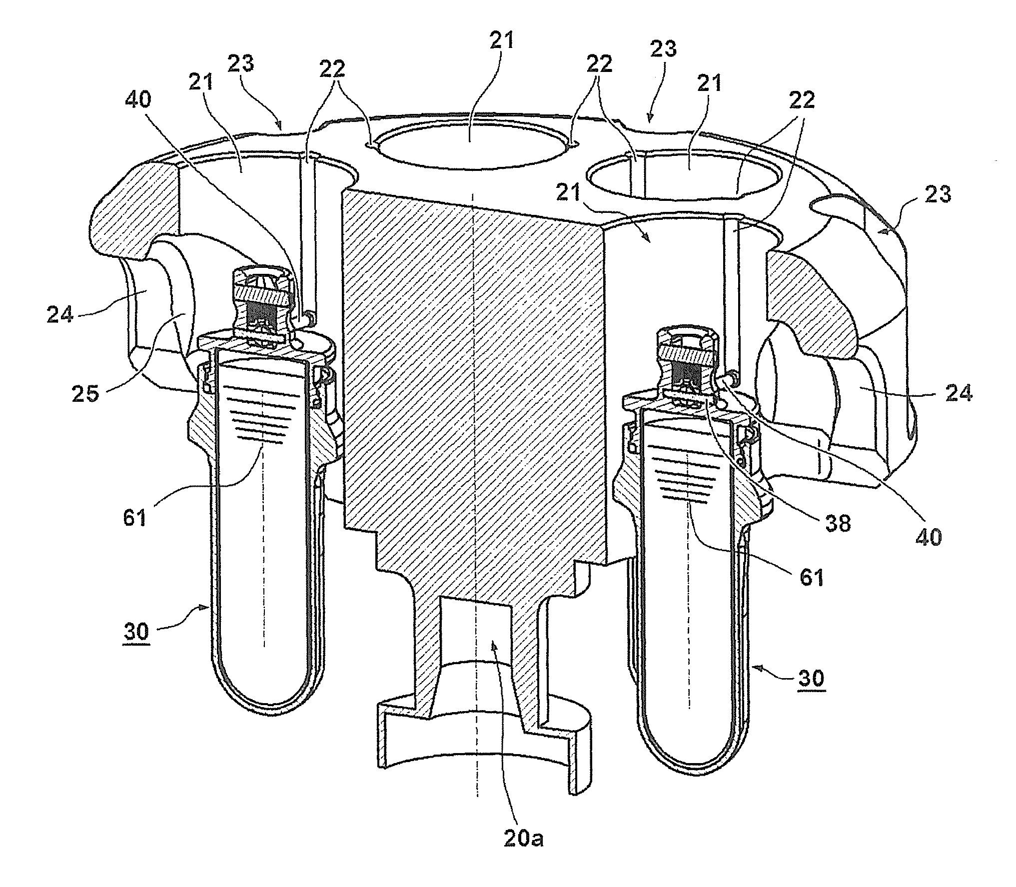 Centrifuge and swing rotor for centrifuge