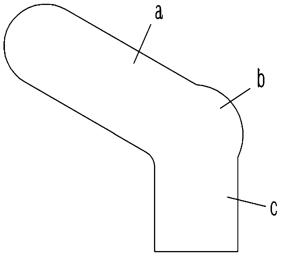 Structurally improved shaping bracket for socks