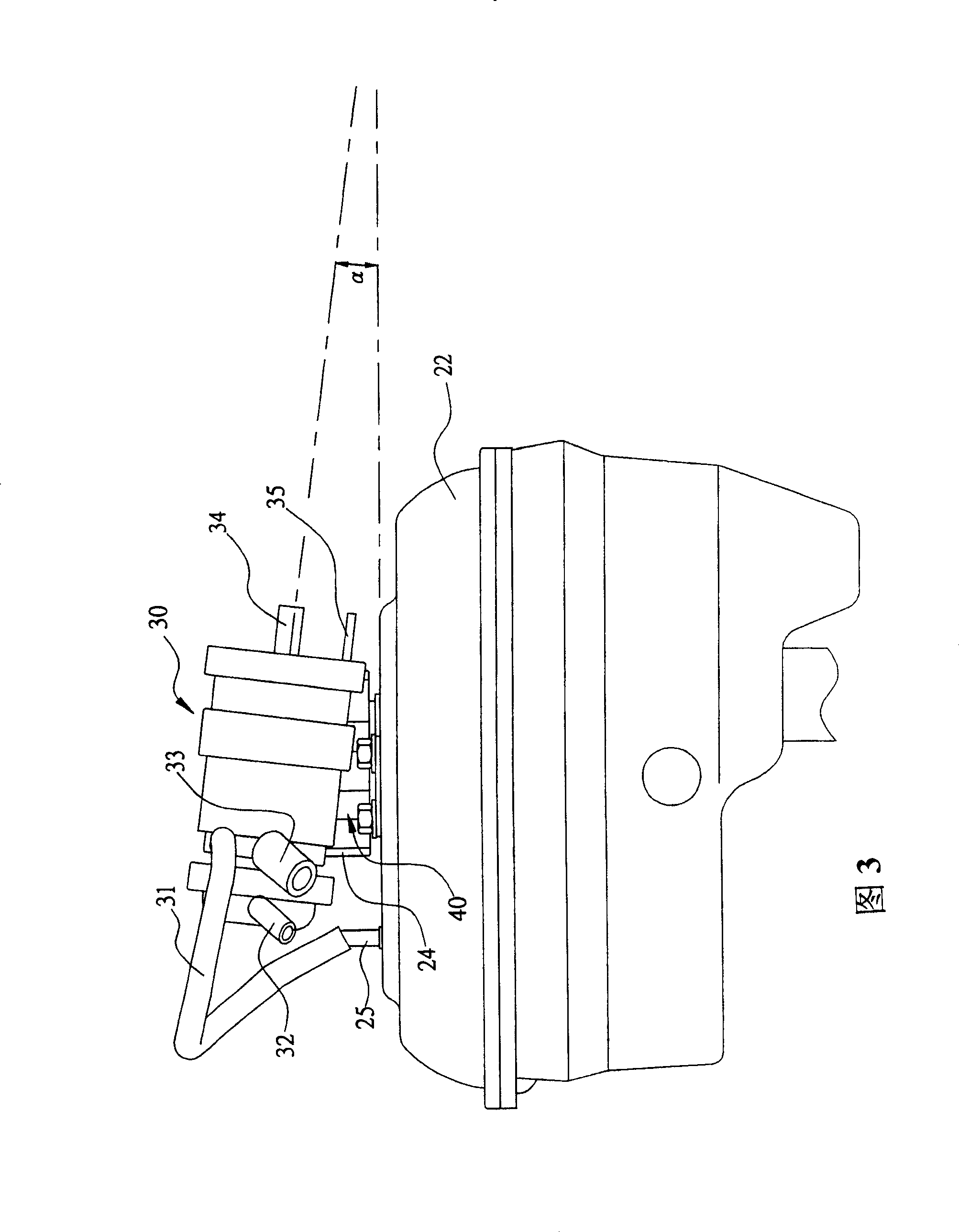 Oil gas collecting device in use for general-purpose engines