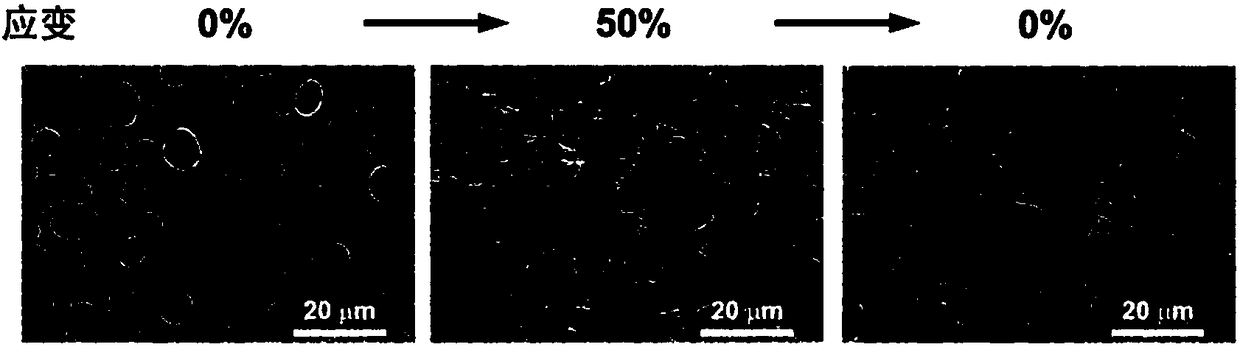 Stretching conductive liquid metal particle based conductive ink and preparation method and application thereof