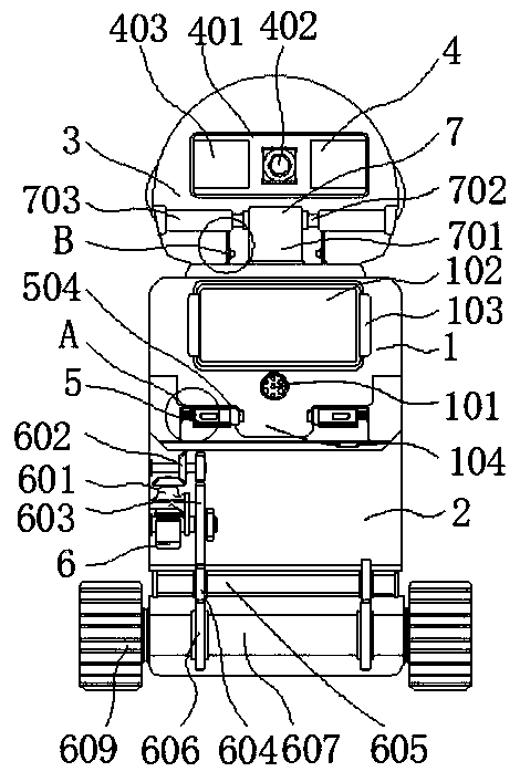 Convenient-to-dismount robot with AI interaction function