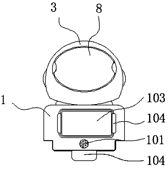 Convenient-to-dismount robot with AI interaction function