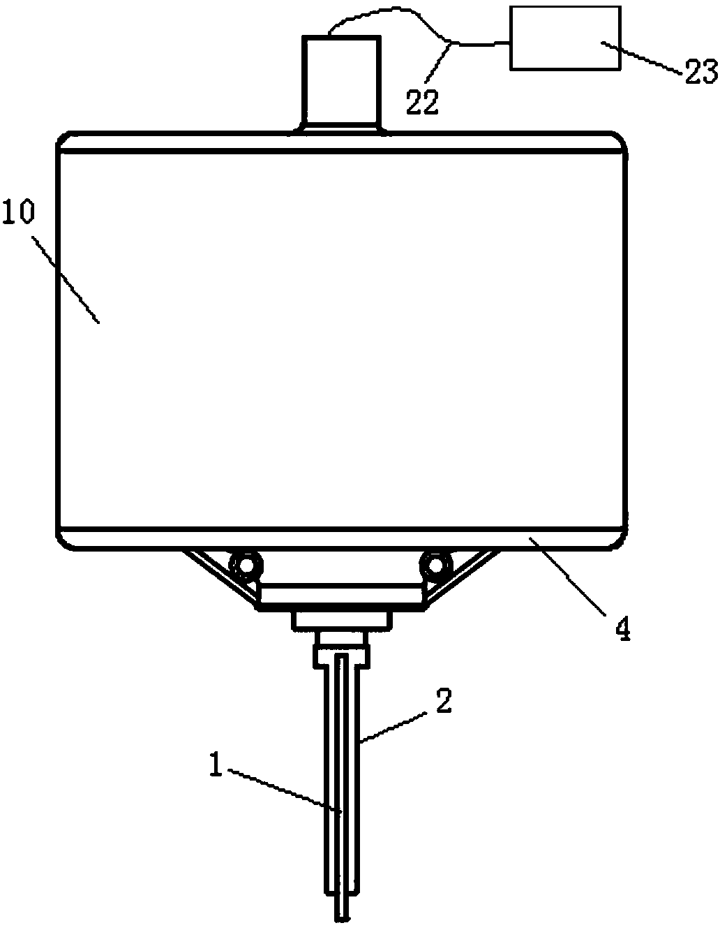 Water flow direction sensor