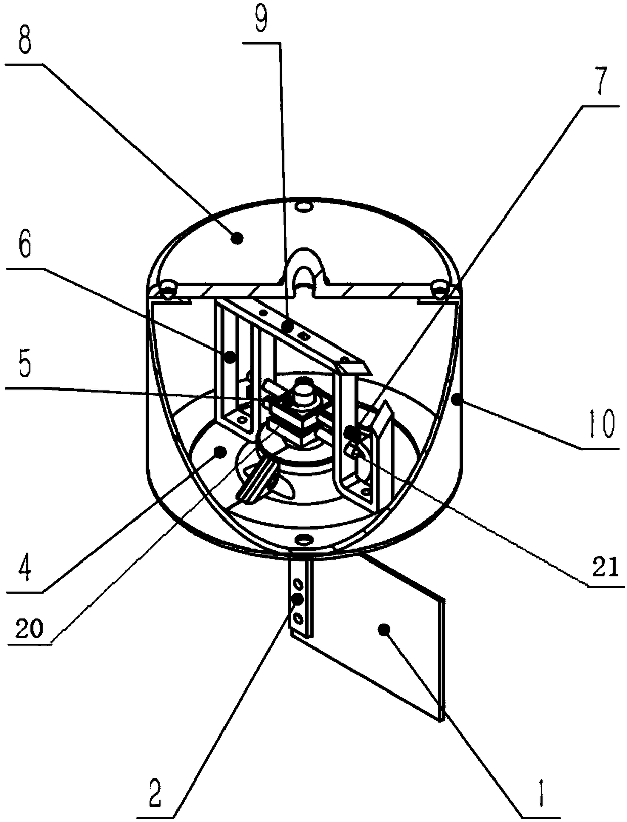 Water flow direction sensor