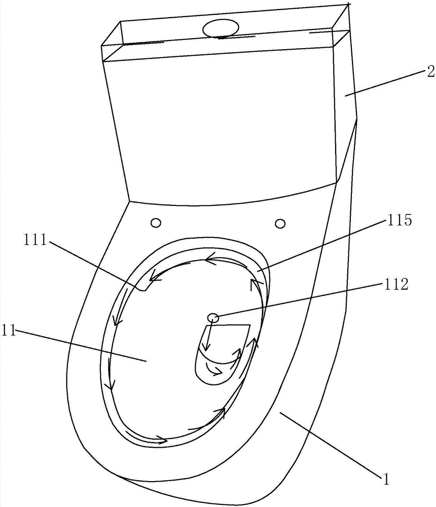 3D super-swirling siphon closestool