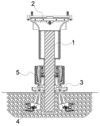 Highway bridge protection pier with high anti-collision performance