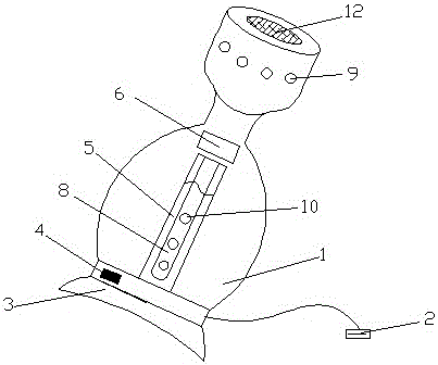 Intelligent vehicle-mounted humidifier and application system thereof