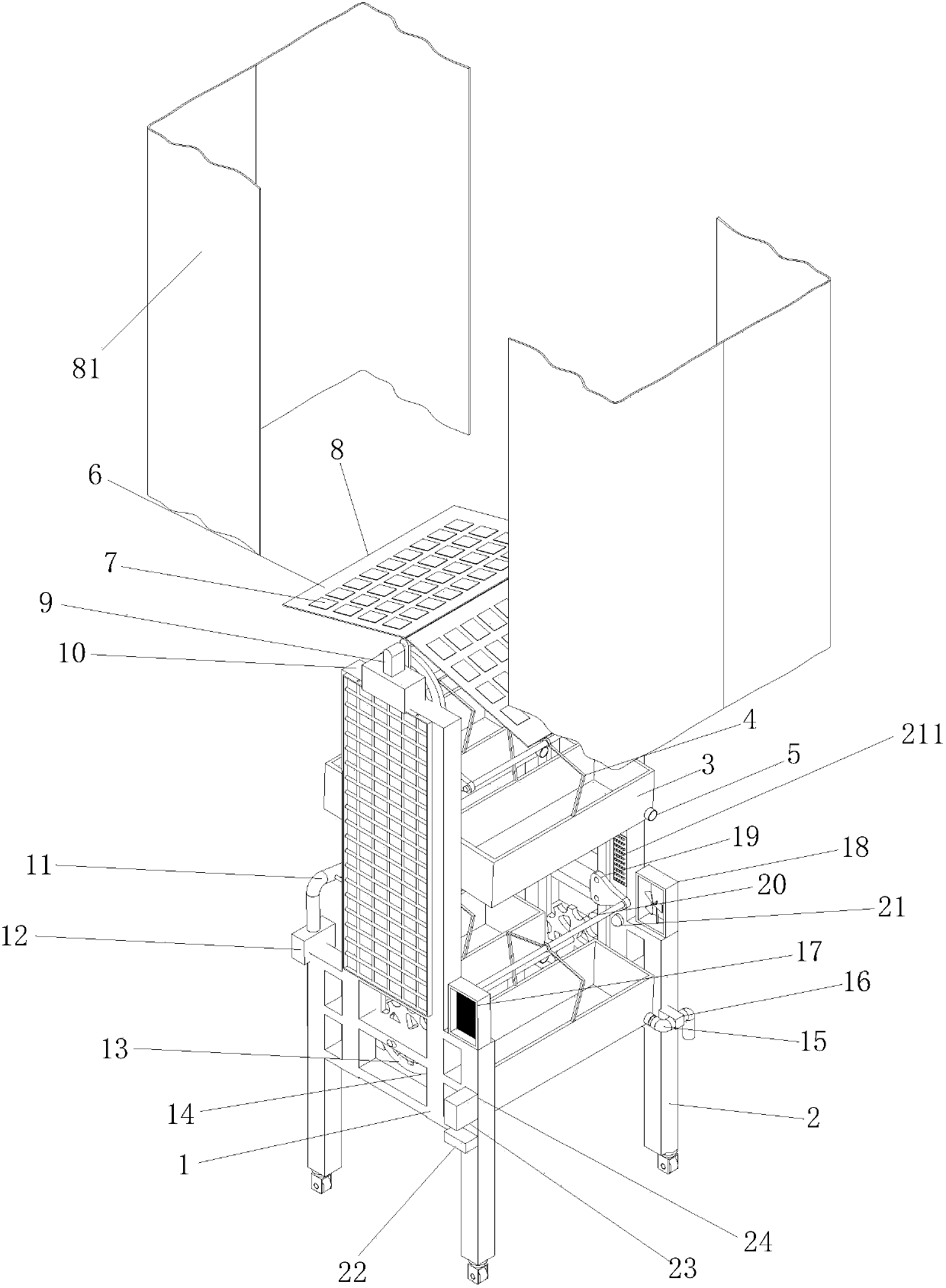 Circularly rotating three-dimensional agricultural planting greenhouse