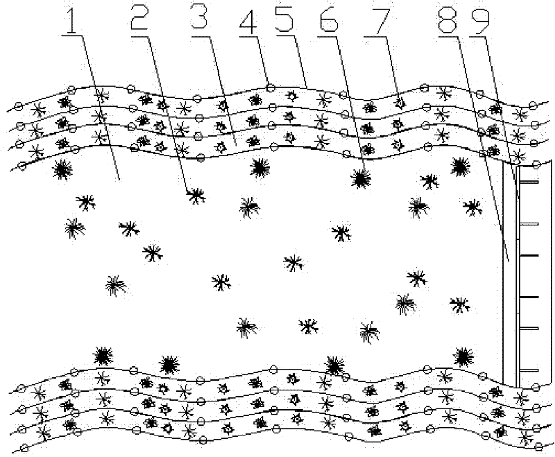 System for purifying micro-polluted water flowing to reservoirs (lakes) and repairing ecological wetlands