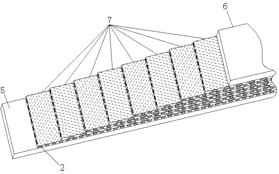 Cord fabric rubber dam bag and processing technique thereof