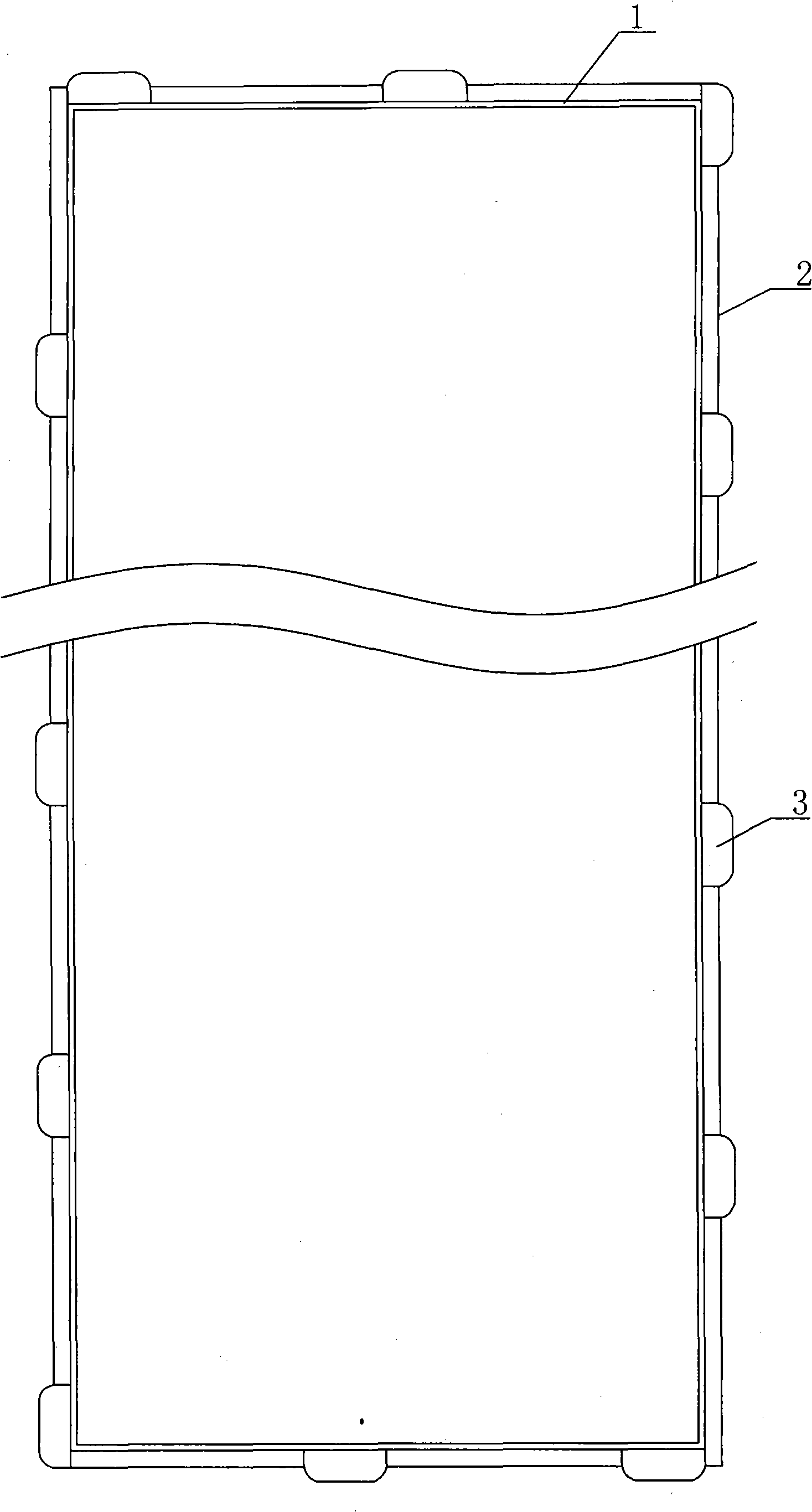 Floor plastic rubber lock catch convenient for connecting and positioning