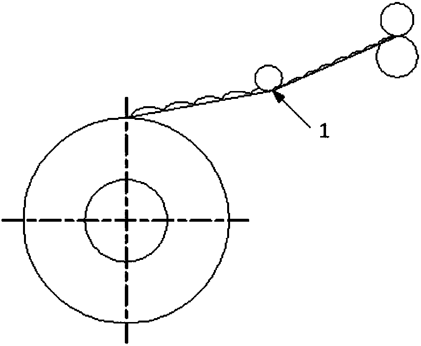 Control method for hot rolled low carbon steel uncoiling cross creases