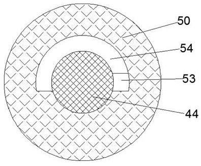 A cleaning device for cleaning the inner side of a car light glass